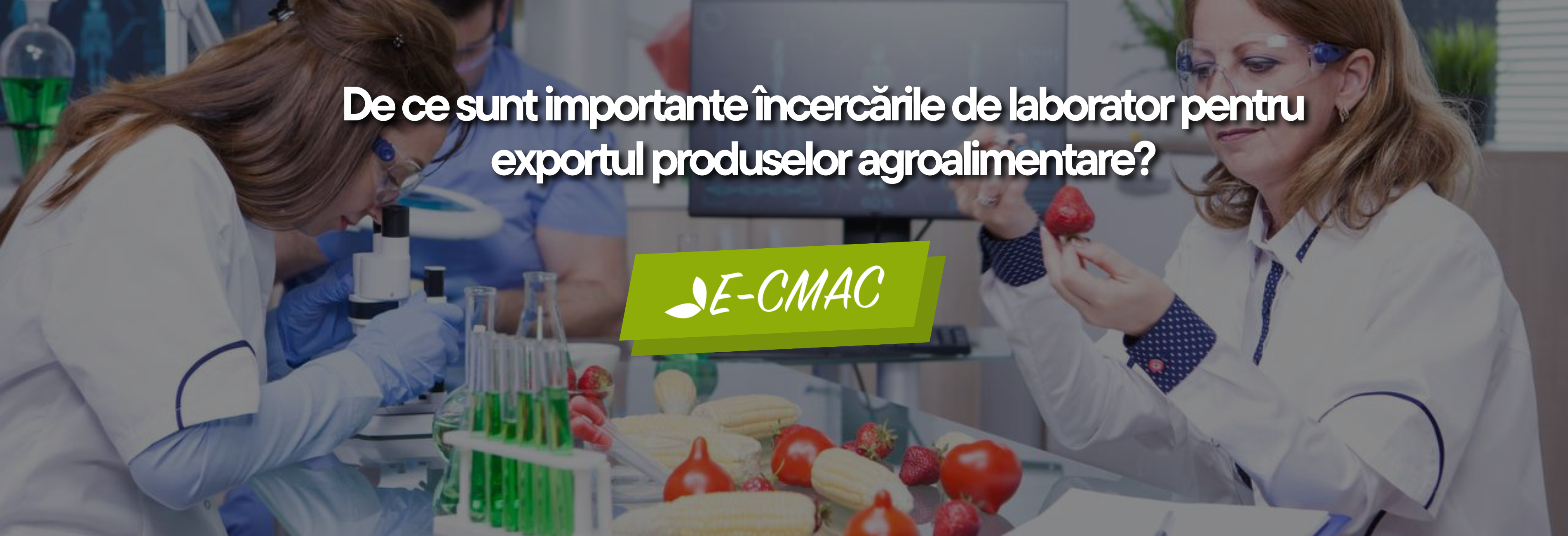 Încercări de laborator pentru exportul produselor agroalimentare în Republica Moldova