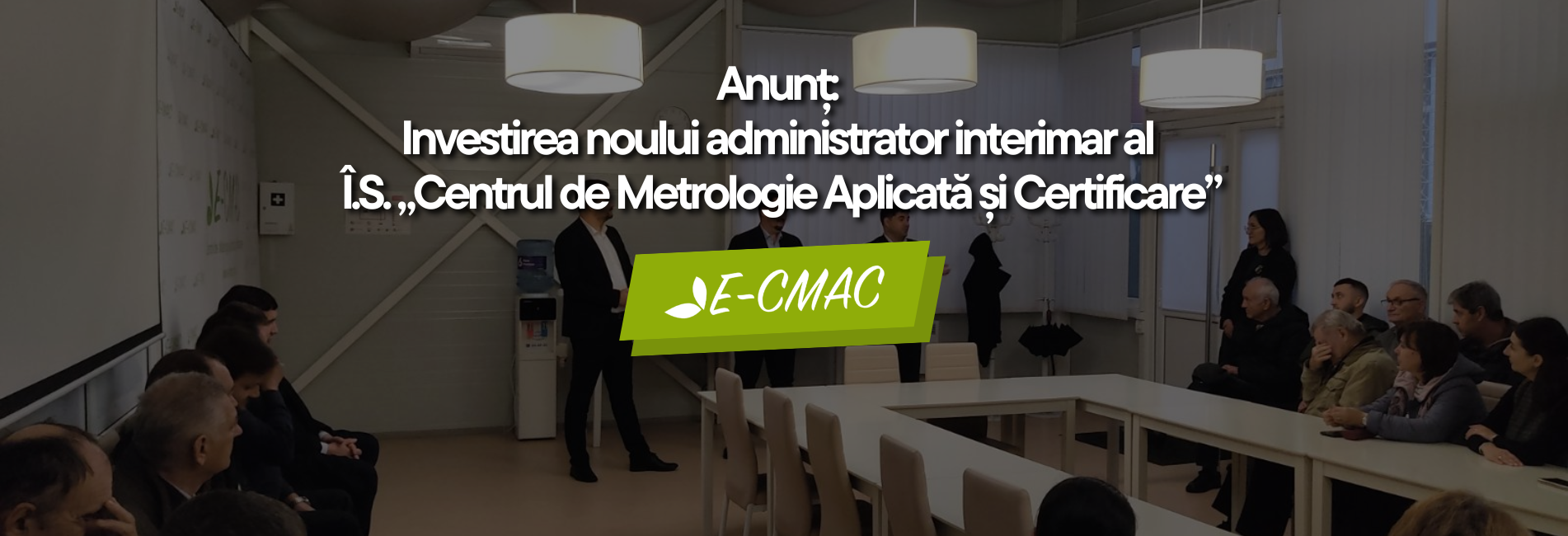 Ceremonia de investire a noului administrator interimar al CMAC, Dorin Șerban